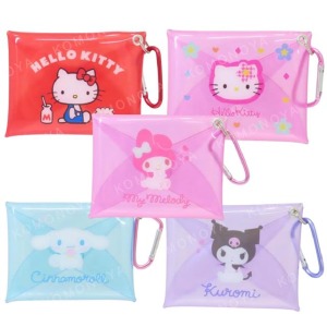 Sanrio 三麗鷗 PVC扣式收納包附扣環 (經典款) Kitty 美樂蒂 大耳狗 酷洛米
