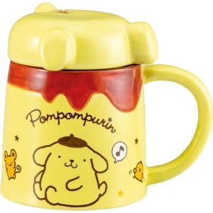 Sanrio 三麗鷗 布丁狗 陶瓷造型馬克杯附蓋 300ml (屁屁款)