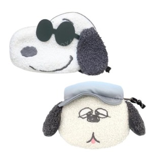 史努比 歐拉夫 絨毛造型收納包 (大頭款)