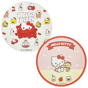 Sanrio 三麗鷗 Hello Kitty 陶瓷圓形杯墊