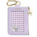 Sanrio 三麗鷗 皮質票卡零錢包吊飾 (格紋款) 大耳狗 酷洛米 美樂蒂 Kitty_4