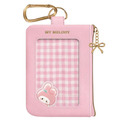Sanrio 三麗鷗 皮質票卡零錢包吊飾 (格紋款) 大耳狗 酷洛米 美樂蒂 Kitty_2