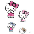 Sanrio 三麗鷗 Hello Kitty 造型貼紙組 (粉豹紋款)_1