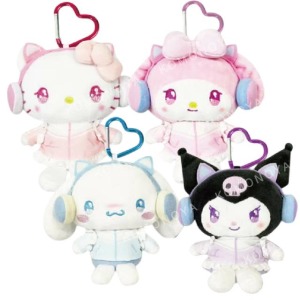 Sanrio 三麗鷗 絨毛玩偶零錢包吊飾 (電玩系列) Kitty 美樂蒂 酷洛米 大耳狗