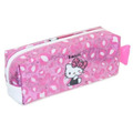 Sanrio 三麗鷗 Hello Kitty 閃亮方形拉鍊筆袋 (粉豹紋款)_1