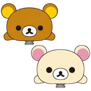 San-X 拉拉熊 絨毛玩偶髮夾 (趴姿款) 拉拉熊 牛奶熊