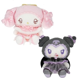 Sanrio 三麗鷗 x 粧美堂 玩偶收納毛毯 (緞帶 天使與惡魔) 美樂蒂 酷洛米