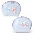 【限購】Sanrio 三麗鷗 皮質半圓辣練化妝包 (雪兔 聖誕星願) Kitty 美樂蒂 雙子星 大耳狗_4