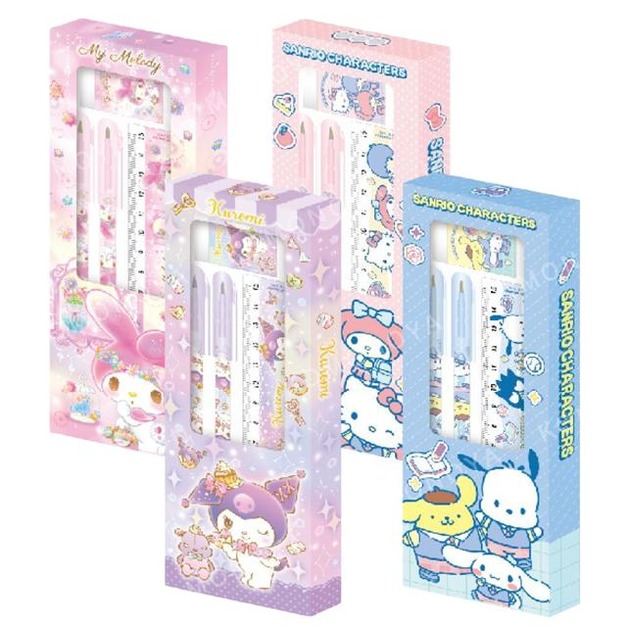 Sanrio 三麗鷗 文具禮盒4件組 美樂蒂 酷洛米