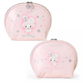 【限購】Sanrio 三麗鷗 皮質半圓辣練化妝包 (雪兔 聖誕星願) Kitty 美樂蒂 雙子星 大耳狗_2