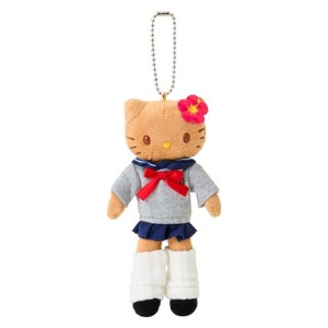 ▲預購特價【限購】Sanrio 三麗鷗 Hello Kitty 絨毛長腿玩偶吊飾 (黑皮水手服裝 看我72變衣櫥系列)