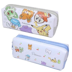 寶可夢 皮質方形雙拉鍊筆袋 (集合款)