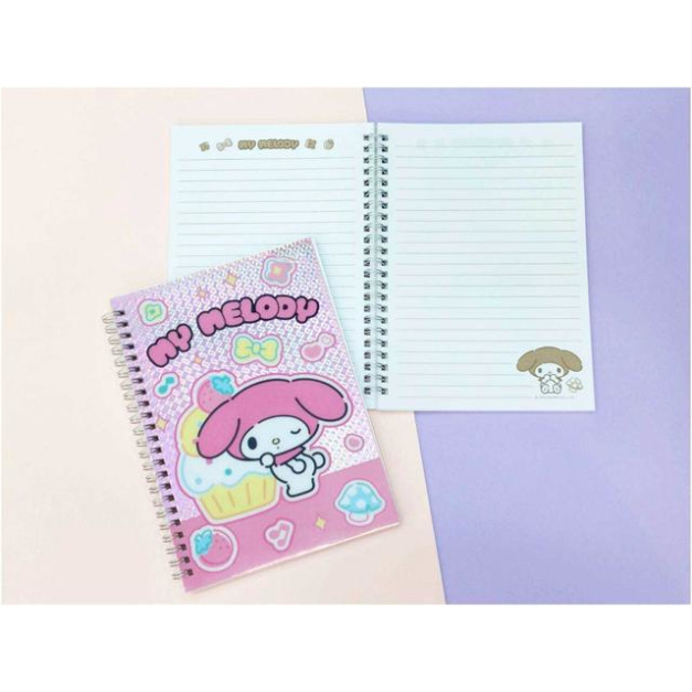 Sanrio 三麗鷗 鐳射線圈筆記本 (動作款) 美樂蒂 大耳狗 酷洛米 帕恰狗
