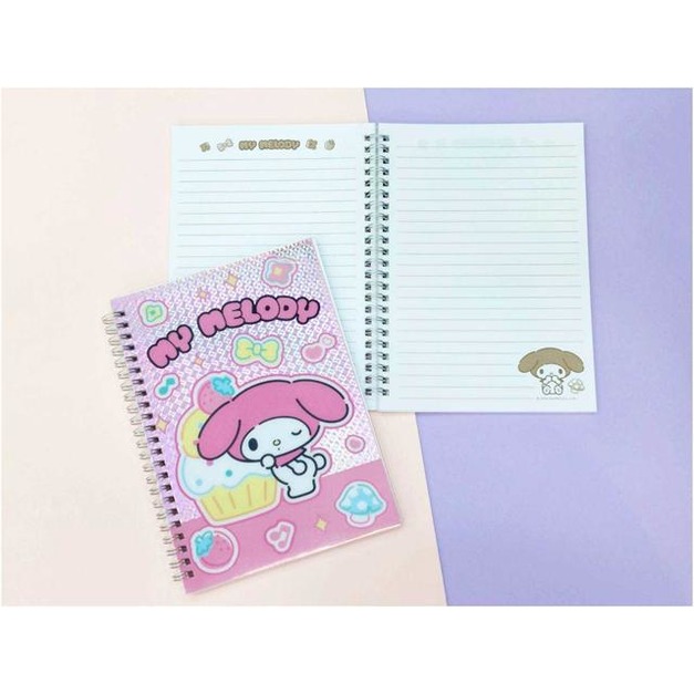 Sanrio 三麗鷗 鐳射線圈筆記本 (動作款) 美樂蒂 大耳狗 酷洛米 帕恰狗