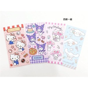 Sanrio 三麗鷗 直式紅包袋3入組 (4款隨機出貨) Kitty 美樂蒂 大耳狗 酷洛米