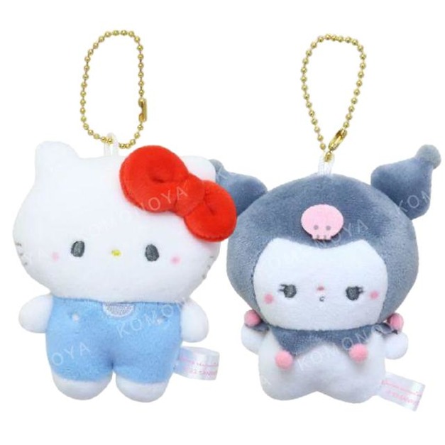 Sanrio 三麗鷗 x 麻糬熊貓 絨毛玩偶吊飾 Kitty 酷洛米