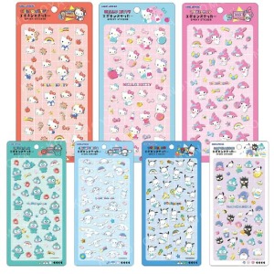 Sanrio 三麗鷗 造型貼紙組 (動作款) Kitty 美樂蒂 大耳狗 帕恰狗 人魚漢頓