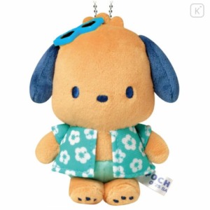 【限購】Sanrio 三麗鷗 帕恰狗 絨毛玩偶吊飾 (曬黑泳衣款)