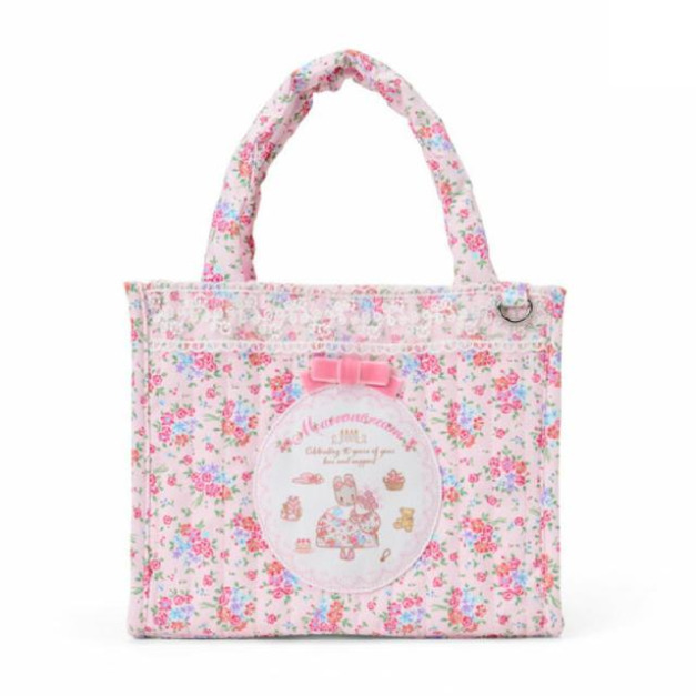 ▲預購特價 Sanrio 三麗鷗 兔媽媽 方形手提午餐袋 (田園碎花風格)