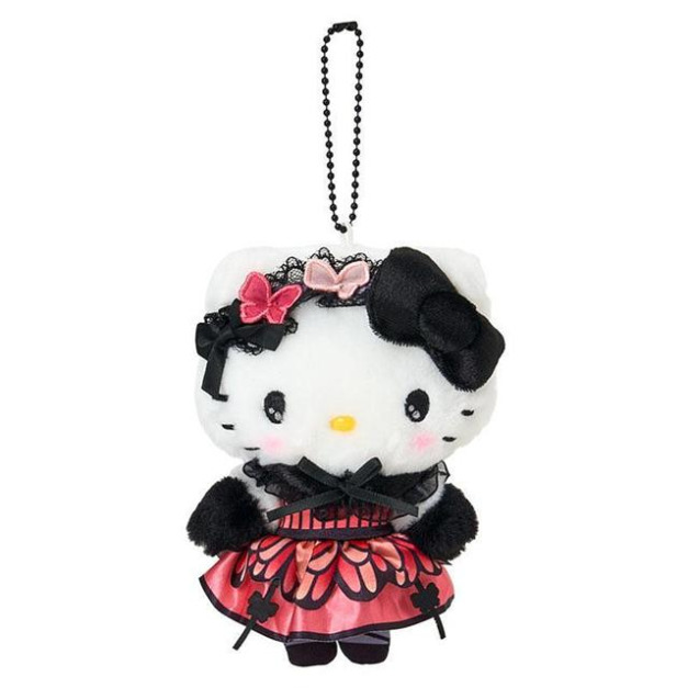 ▲預購特價【限購】Sanrio 三麗鷗 Hello Kitty 絨毛玩偶吊飾 (暗夜蝴蝶)