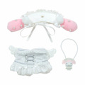 ▲特價【限購】Sanrio 三麗鷗 美樂蒂 換裝玩偶通用服飾配件 (純白天使 偶像應援)_1