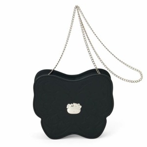 ▲特價 Sanrio 三麗鷗 皮質造型斜背包 (暗夜蝴蝶)