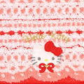 Sanrio 三麗鷗 Hello Kitty 棉質方巾 25x25cm (蕾絲款)_1