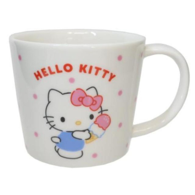Sanrio 三麗鷗 Hello Kitty 陶瓷馬克杯 (點點甜點款)