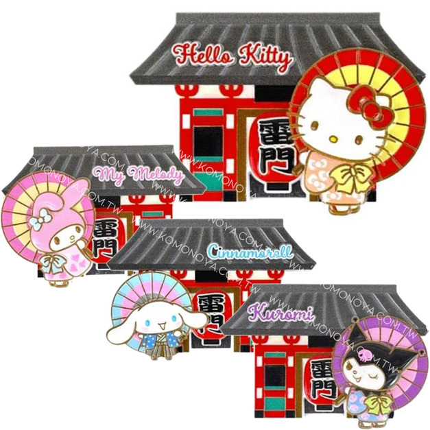 Sanrio 三麗鷗 造型磁鐵 (雷門款) Kitty 美樂蒂 酷洛米 大耳狗