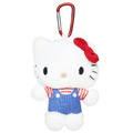 Sanrio 三麗鷗 Hello Kitty 絨毛玩偶購物袋 (條紋衣服款)_1