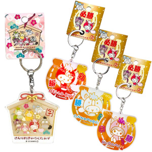 Sanrio 三麗鷗 燙金壓克力鑰匙圈 (生肖款) Kitty 酷洛米 大耳狗 大集合