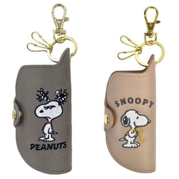 Snoopy 史努比 皮質防靜電鑰匙包 (表情款)