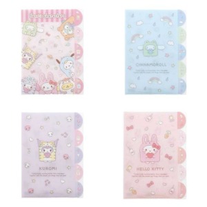 Sanrio 三麗鷗 A4五層資料夾 (動物裝扮款) Kitty 大集合 酷洛米 大耳狗