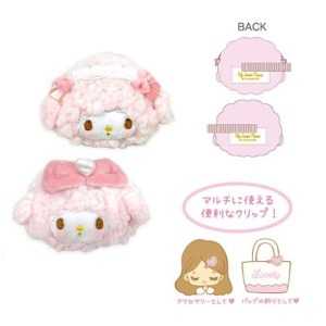 Sanrio 三麗鷗 Piano 彼安諾 絨毛玩偶造型髮夾 2入組 (髮飾款)