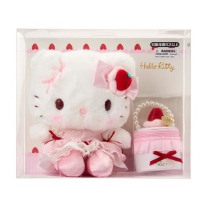 ▲預購特價【限購】Sanrio 三麗鷗 Hello Kitty 絨毛玩偶娃娃禮盒 (草莓鮮奶油蛋糕)