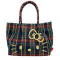 Sanrio 三麗鷗 x ROOTOTE Hello Kitty 手提袋 (格紋大臉款)_1