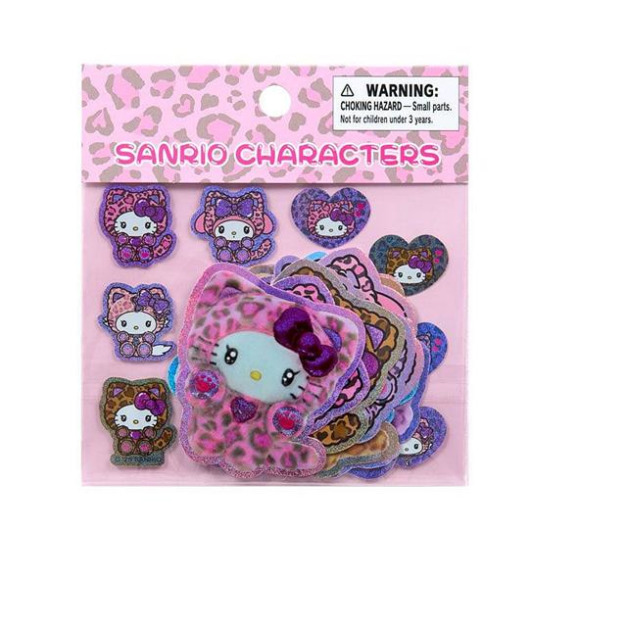 ▲特價【限購】Sanrio 三麗鷗 PVC造型貼紙組 24枚入 (豹紋少女貓)