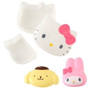 Sanrio 三麗鷗 造型便當盒附束帶 320ml (大臉款) Kitty 美樂蒂 大耳狗 酷洛米