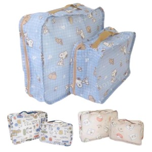 史努比 旅行收納包2入組 (滿版款)