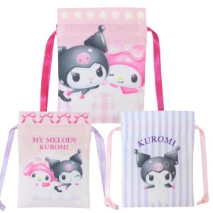 Sanrio 三麗鷗 美樂蒂 酷洛米 尼龍束口袋 (粉彩樂園)