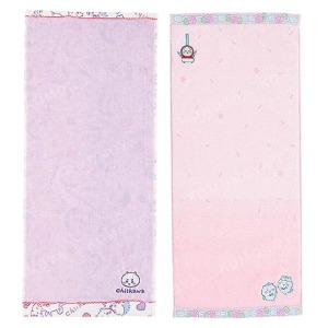 Chiikawa 吉伊卡哇 刺繡棉質長毛巾 34x80cm (大集合款)