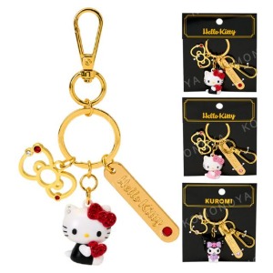 Sanrio 三麗鷗 水鑽公仔鑰匙圈 (愛心款) Kitty 酷洛米