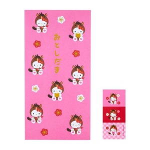 Sanrio 三麗鷗 Hello Kitty 直式紅包袋3入組 (馬年特輯)