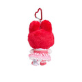 ▲特價【限購】Sanrio 三麗鷗 美樂蒂 愛心扣環絨毛玩偶吊飾 (50週年 紅綠緞帶)_2