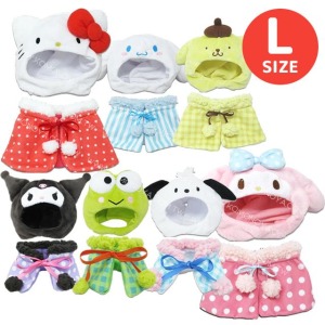 Sanrio 三麗鷗 換裝玩偶通用服飾配件 玩偶裝 (點點斗篷 L)