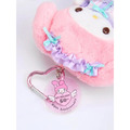 ▲特價【限購】Sanrio 三麗鷗 美樂蒂 愛心扣環絨毛玩偶吊飾 (50週年 粉紫荷葉邊)_3