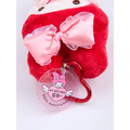 ▲特價【限購】Sanrio 三麗鷗 美樂蒂 愛心扣環絨毛玩偶吊飾 (50週年 紅粉蝴蝶結)_3