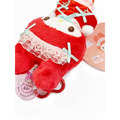 ▲特價【限購】Sanrio 三麗鷗 美樂蒂 愛心扣環絨毛玩偶吊飾 (50週年 紅綠頭帶)_1