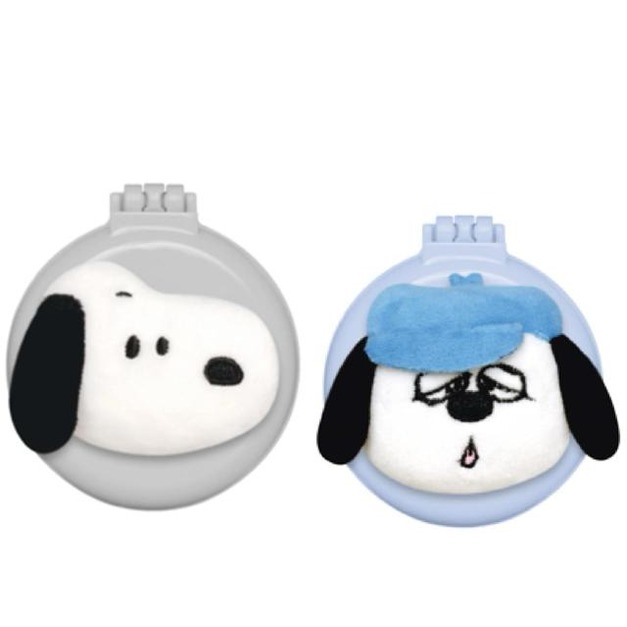 Snoopy 史努比 圓形立體玩偶鏡梳組 (大臉款) 史努比 歐拉夫