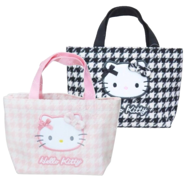 Sanrio 三麗鷗 Hello Kitty 迷你手提包 (千鳥格)